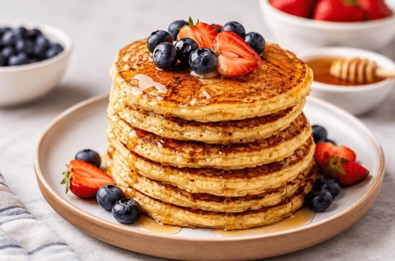 High Protein Pancakes Recipe—Fluffy & Easy Breakfast