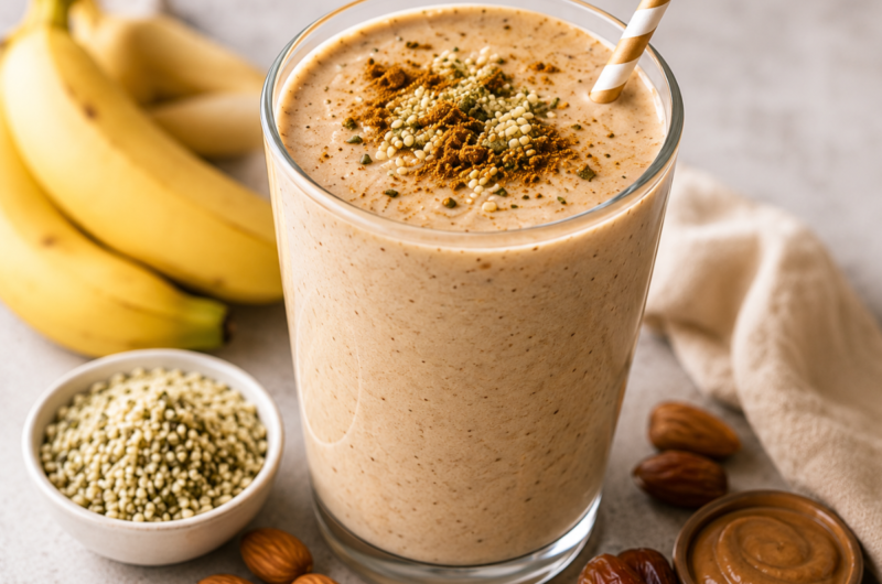 Whole Food Protein Smoothie (No Protein Powder)